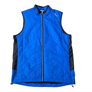Asics Blue and Black Quilted Running Vest